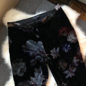 COPY - Womens Size 8 Adria Moss Velvet Floral Flare Pants